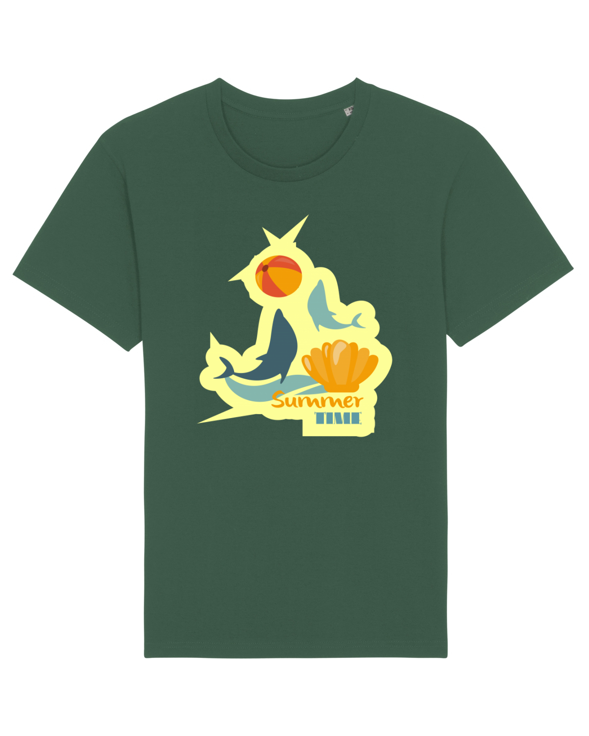 Tricou mânecă scurtă Unisex Rocker Bottle Green