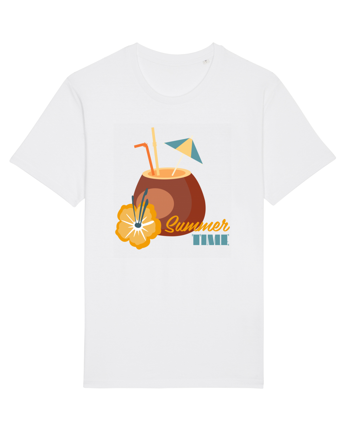 Tricou mânecă scurtă Unisex Rocker White