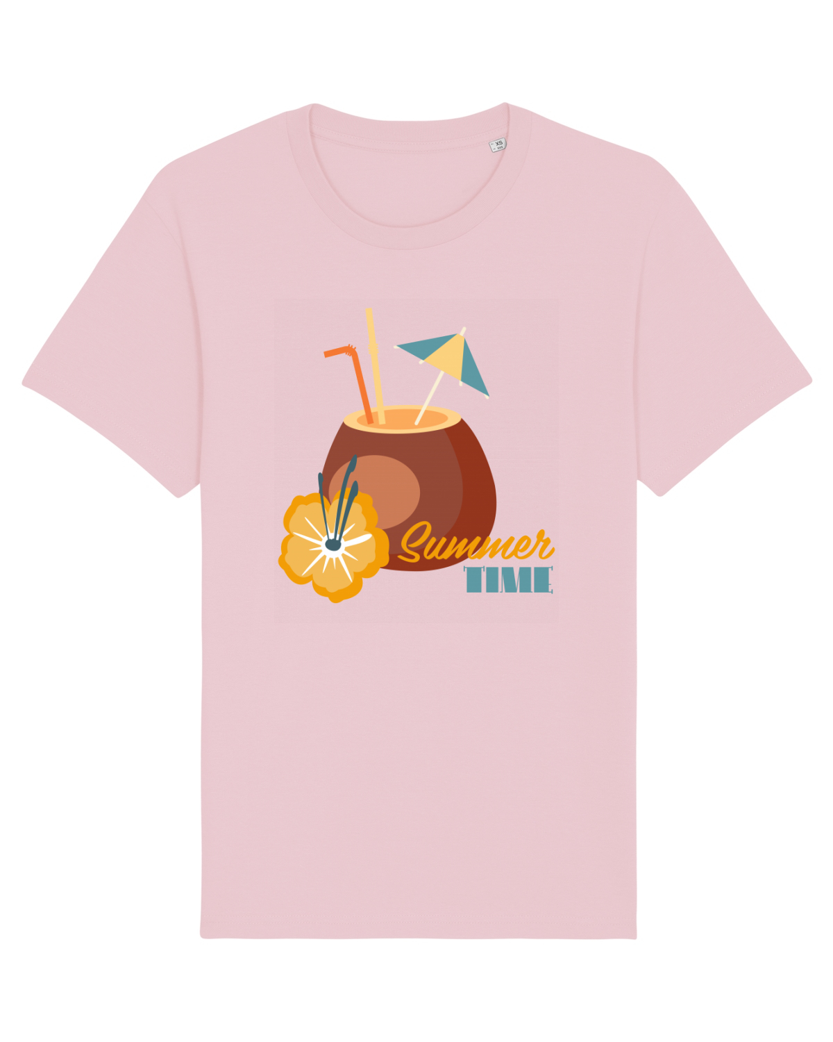 Tricou mânecă scurtă Unisex Rocker Cotton Pink