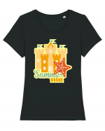 Summer Time Tricou mânecă scurtă guler larg fitted Damă Expresser