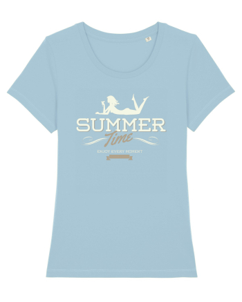 Summer Time Enjoy Every Moment Sky Blue