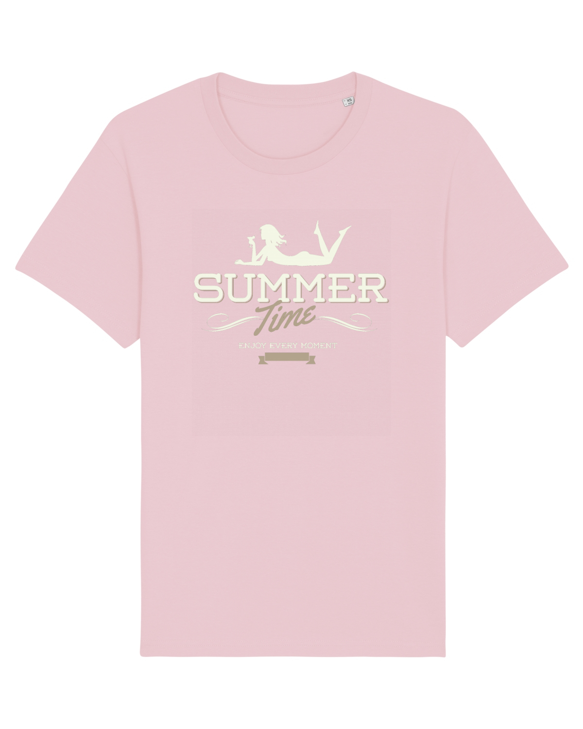 Tricou mânecă scurtă Unisex Rocker Cotton Pink