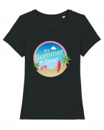 Summer Time Tricou mânecă scurtă guler larg fitted Damă Expresser