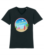 Summer Time Tricou mânecă scurtă guler V Bărbat Presenter