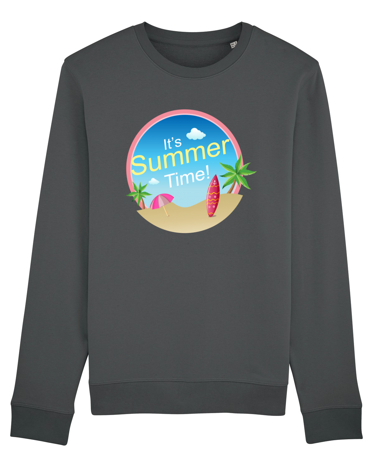 Bluză mânecă lungă Unisex Rise Anthracite