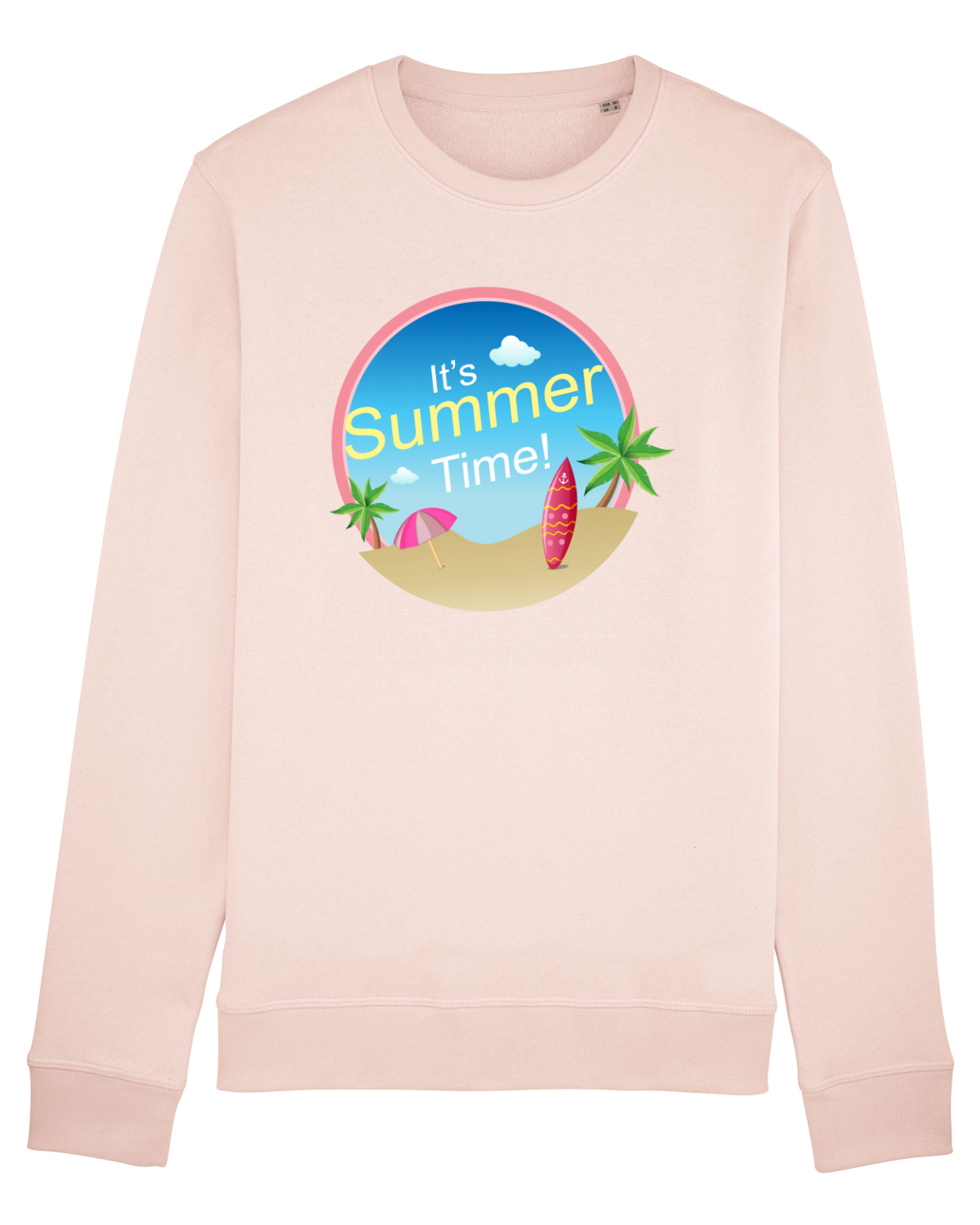 Bluză mânecă lungă Unisex Rise Candy Pink