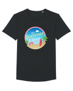 Summer Time Tricou mânecă scurtă guler larg Bărbat Skater