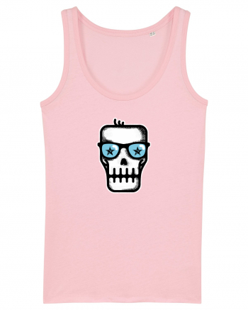 Dead Rock Star Skull Cotton Pink