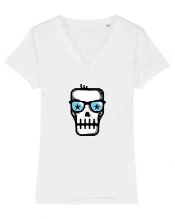 Dead Rock Star Skull White