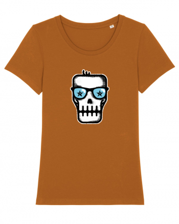 Dead Rock Star Skull Roasted Orange