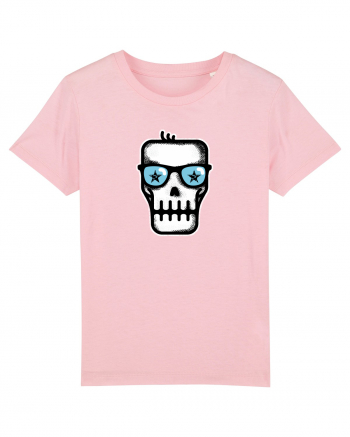 Dead Rock Star Skull Cotton Pink
