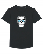 Dead Rock Star Skull Tricou mânecă scurtă guler larg Bărbat Skater