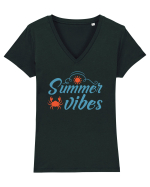 Summer Vibes Tricou mânecă scurtă guler V Damă Evoker