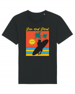 Sun And Sand Surfing Time Tricou mânecă scurtă Unisex Rocker