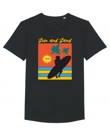 Sun And Sand Surfing Time Black