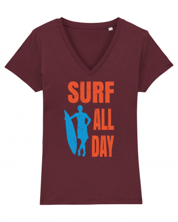 Surf All Day Burgundy