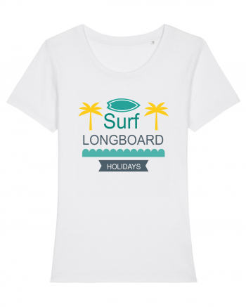 Surf Longboard White