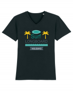 Surf Longboard Tricou mânecă scurtă guler V Bărbat Presenter