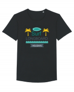 Surf Longboard Tricou mânecă scurtă guler larg Bărbat Skater