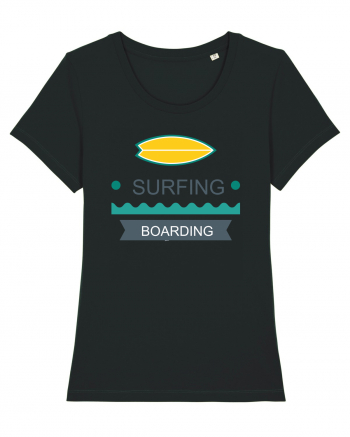 Surfing Boarding Black