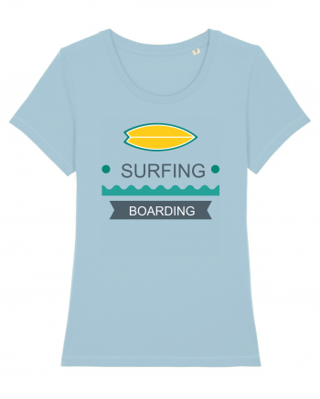 Surfing Boarding Sky Blue