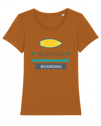 Surfing Boarding Roasted Orange