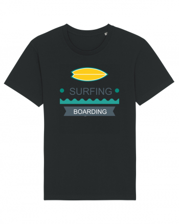 Surfing Boarding Black