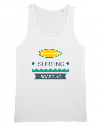 Surfing Boarding White