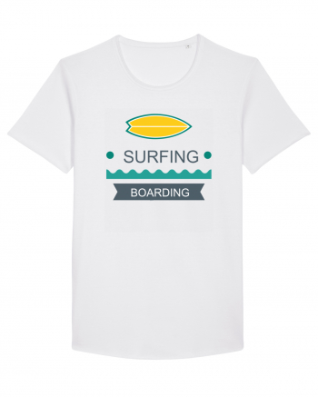 Surfing Boarding White