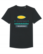 Surfing Boarding Tricou mânecă scurtă guler larg Bărbat Skater