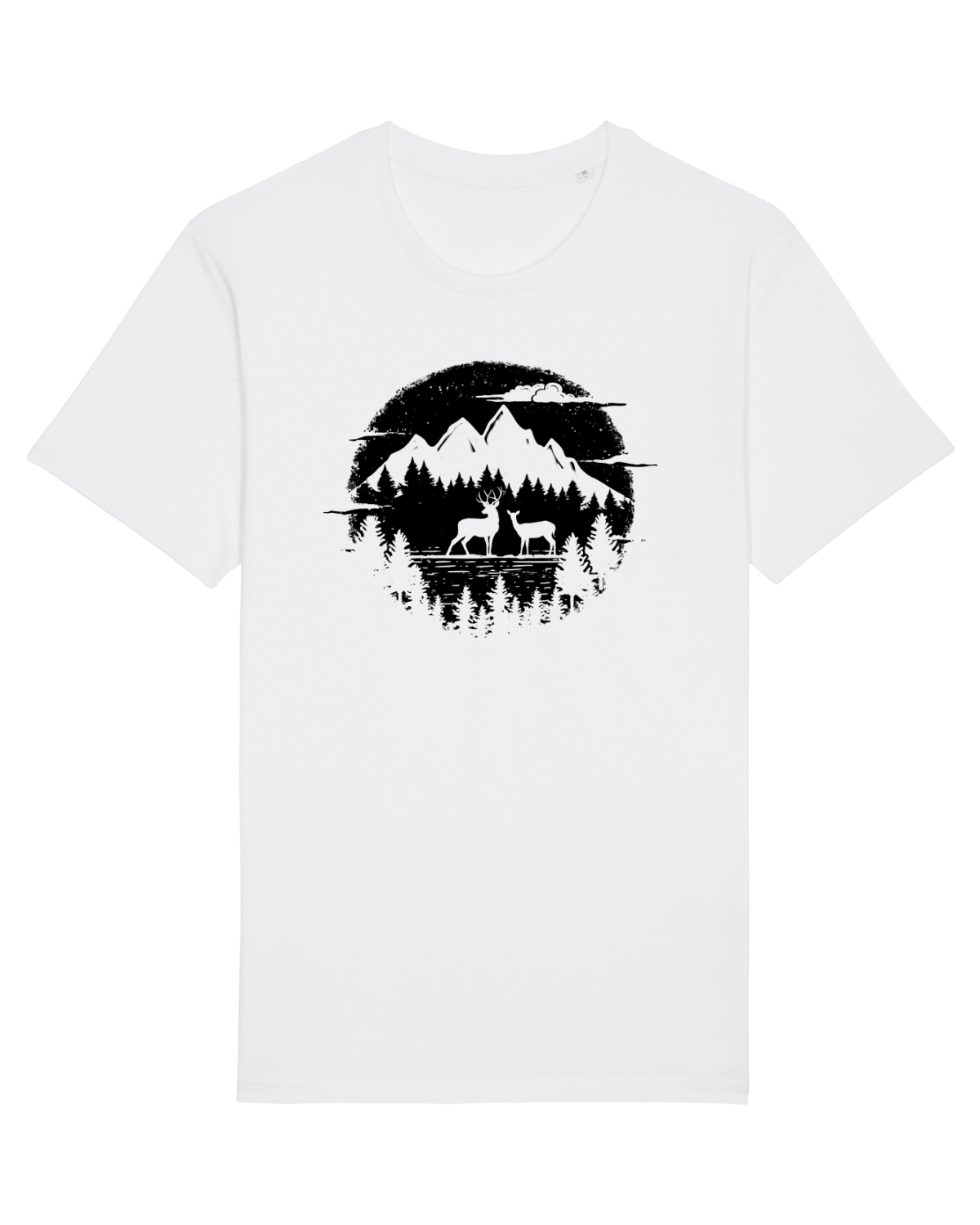 Tricou mânecă scurtă Unisex Rocker White
