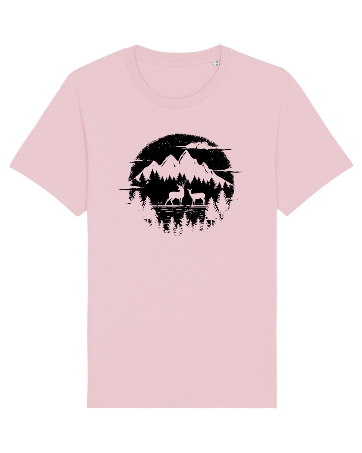 Tricou mânecă scurtă Unisex Rocker Cotton Pink
