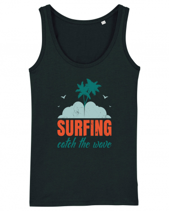 Surfing Catch The Wave Black