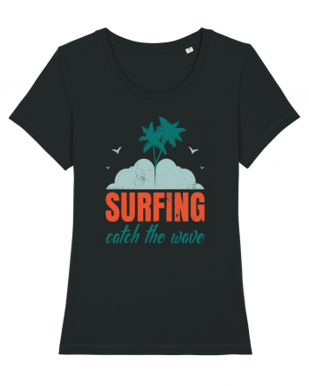 Surfing Catch The Wave Black