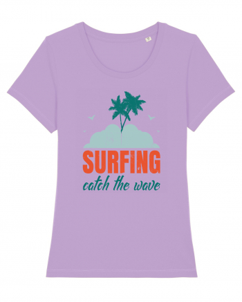 Surfing Catch The Wave Lavender Dawn