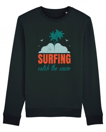 Surfing Catch The Wave Black