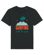 Surfing Catch The Wave Tricou mânecă scurtă Unisex Rocker