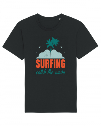 Surfing Catch The Wave Black