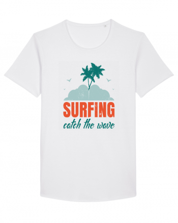 Surfing Catch The Wave White