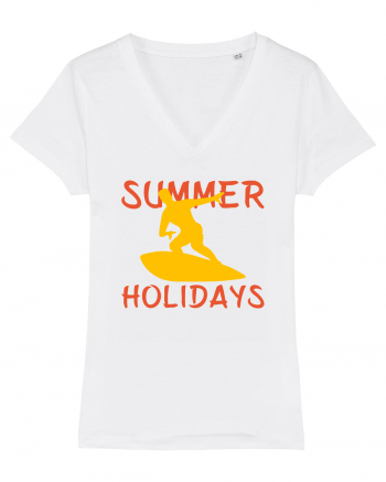 Surfing Summer Holidays White