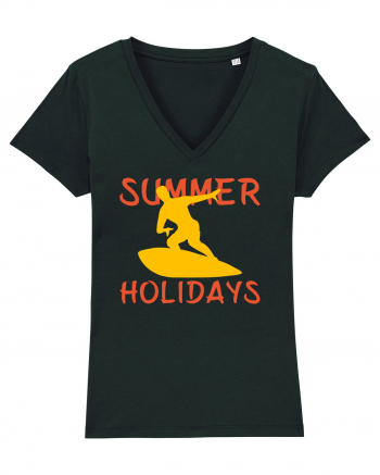 Surfing Summer Holidays Black