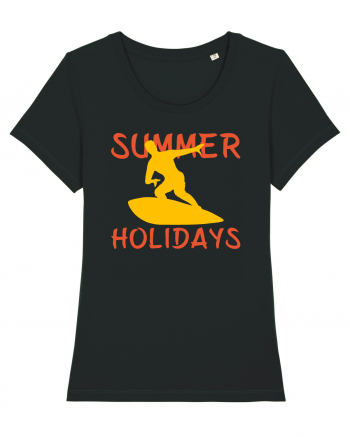 Surfing Summer Holidays Black