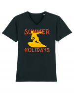 Surfing Summer Holidays Tricou mânecă scurtă guler V Bărbat Presenter