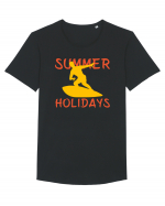 Surfing Summer Holidays Tricou mânecă scurtă guler larg Bărbat Skater