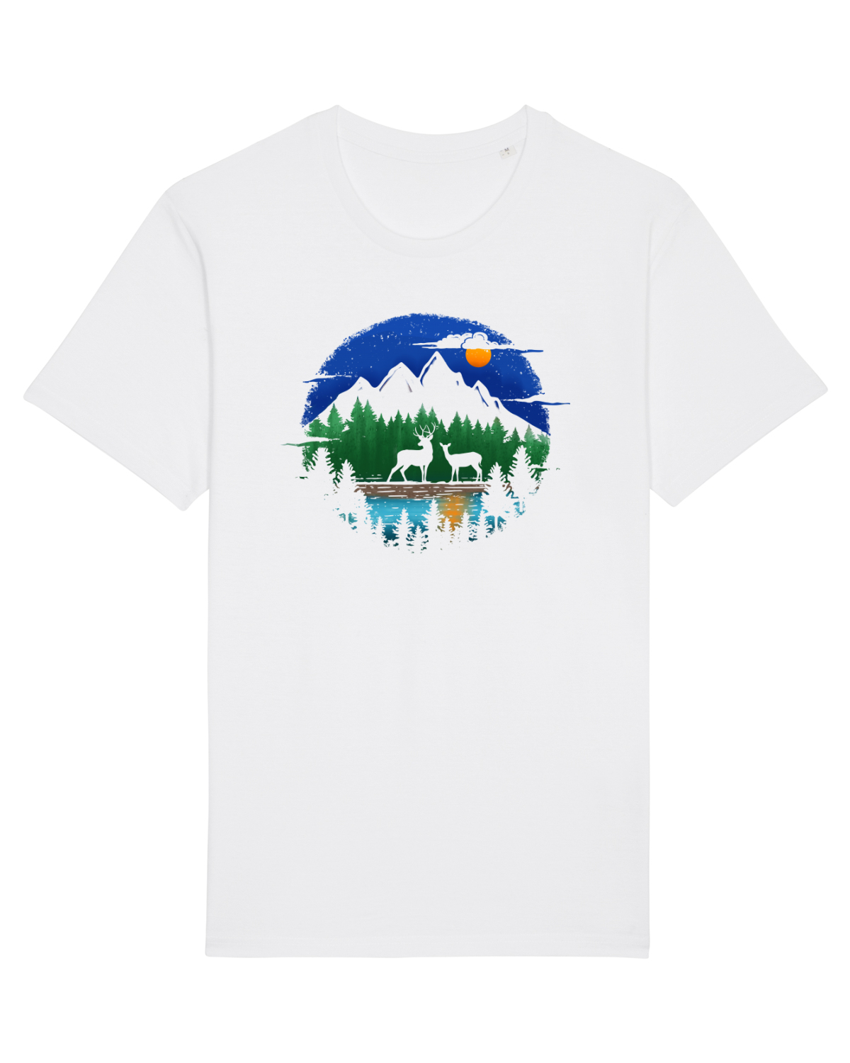 Tricou mânecă scurtă Unisex Rocker White