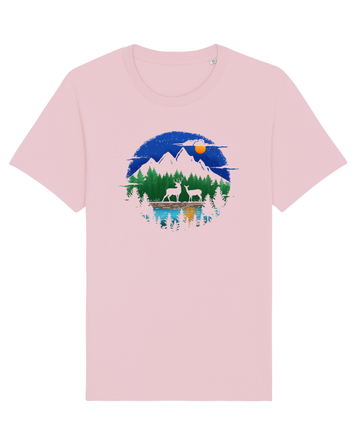 Tricou mânecă scurtă Unisex Rocker Cotton Pink