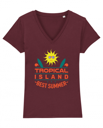 Tropical Island Best Summer Burgundy