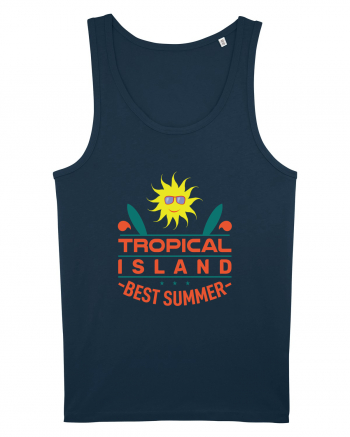 Tropical Island Best Summer Navy