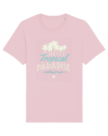 Tropical Paradise Waiting For You Cotton Pink