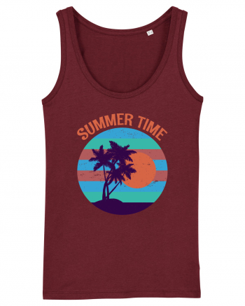 Vintage Summer Sunset Burgundy